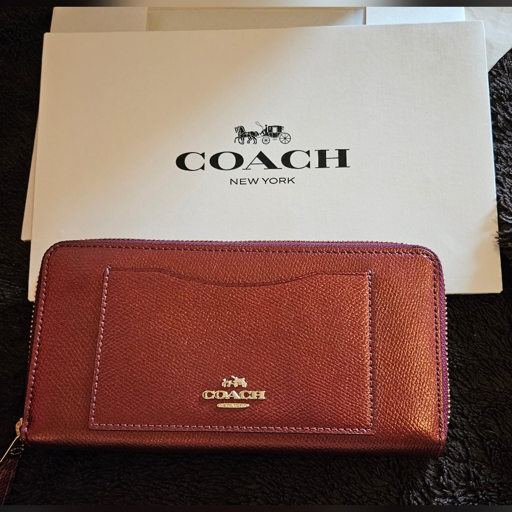 Coach Accordion Zip Wallet
